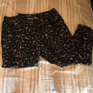 Old Navy leopard ankle pants